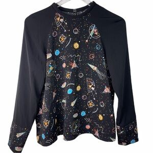 & Other Stories Top Galaxy Space Black Size 4